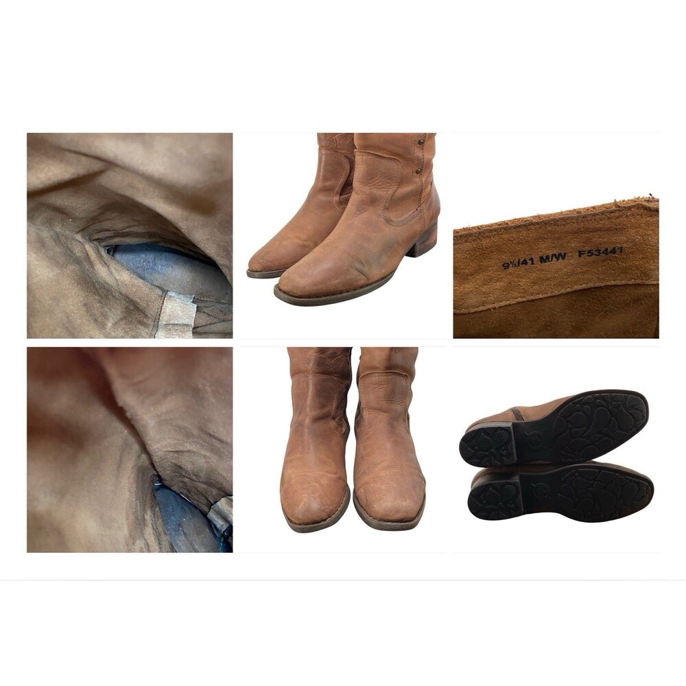 BORN Mercado Knee High Boot Women's Sz 9.5M Brown Leather Buckle - Picture 7 of 8